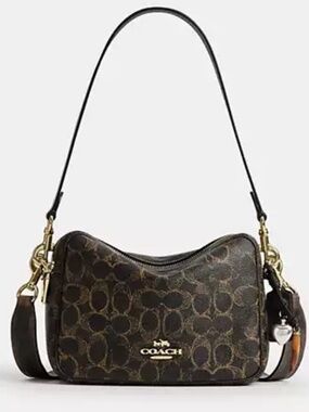 COACH Carey Crossbody Bag In Loved Signature Canvas With Charms